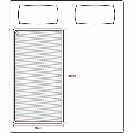 Tomado TEB1510W Elektrische Deken 150x80 cm Wit/Fleece