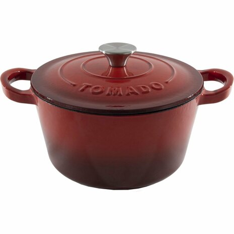 Tomado Gietijzeren Braadpan 24 cm Rood