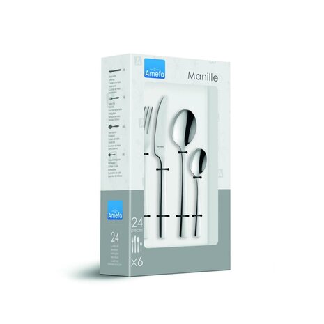 Amefa Manille Bestekset 24-delig Zilver/RVS