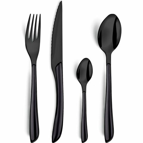 Amefa Eclat Lumino Bestekset 16-delig Zwart