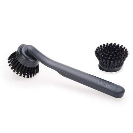 Joseph Joseph SkinTech Afwasborstel + Vervangbare Borstelkop Antraciet