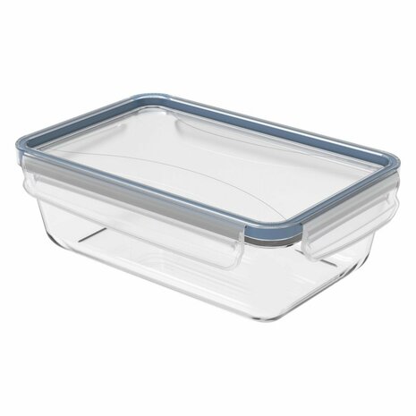 Rotho Clic &amp; Lock Koelkast Bewaardoos 1.3L Horizon Blauw/Transparant/Glas