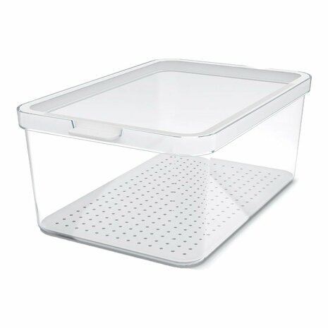 Rotho CAUMA Koelkastorganizer 4.65L Wit/Transparant