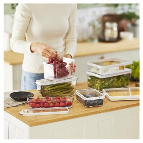 Rotho CAUMA Koelkastorganizer 4.65L Wit/Transparant