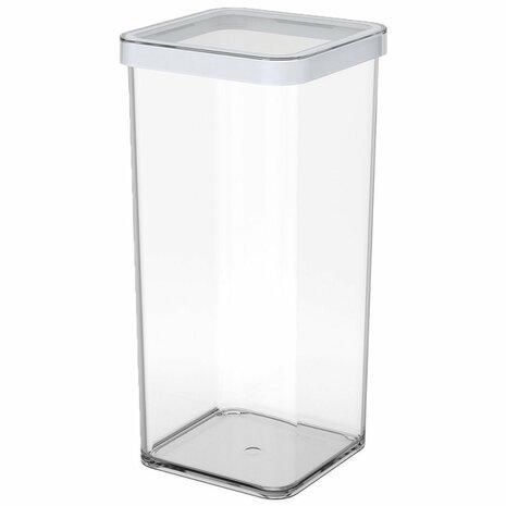 Rotho LOFT Bewaardoos 10x10x21 cm 1.5L Wit/Transparant