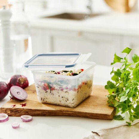 Rotho Clic &amp; Lock Koelkast Bewaardoos 1.4L Horizon Blauw/Transparant