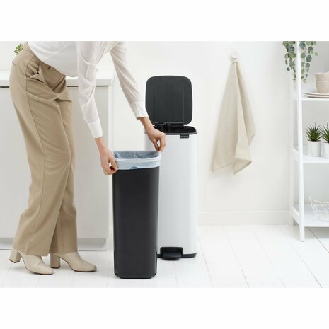 Brabantia Bo Pedaalemmer 30L Wit