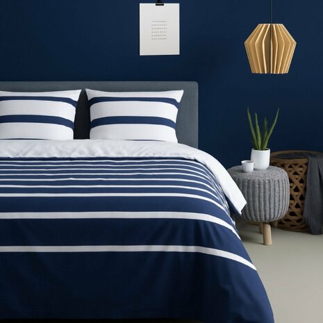 Ten Cate Dekbedovertrek Celia Summer 240x200-220 cm Katoen/Wit/Koningsblauw