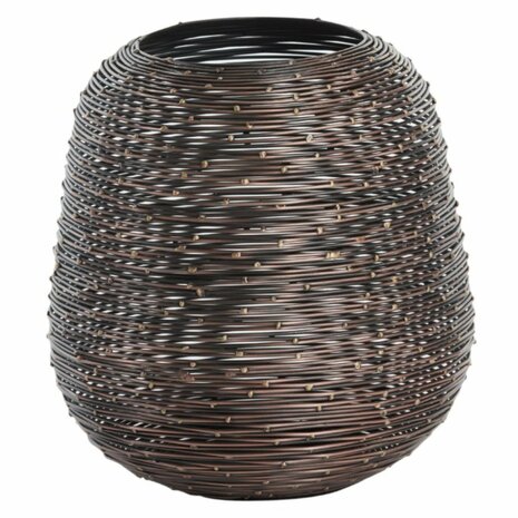 Light &amp; Living Windlicht Esira Antique 18 cm Koper/Metaal