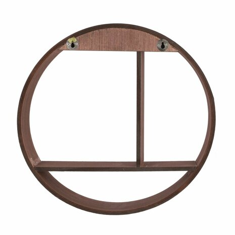 Decoratie Houten Wandrek Rond 37 cm Assorti
