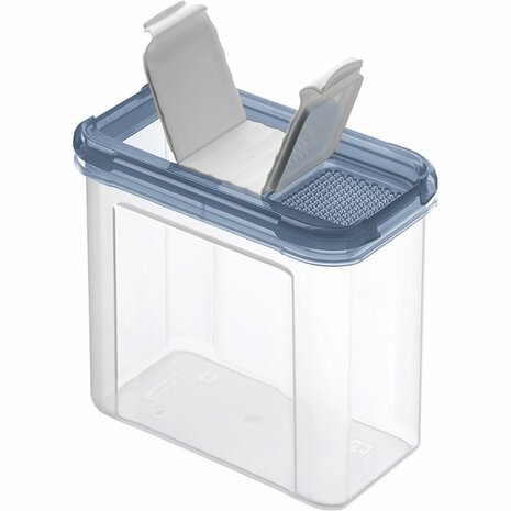 Rotho Domino Bewaar-Strooidoos 1L Horizon Blauw/Transparant