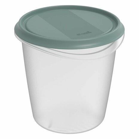 Rotho ELEMENTS Koelkast Bewaardoos Rond 1.5L Mistletoe Groen/Transparant