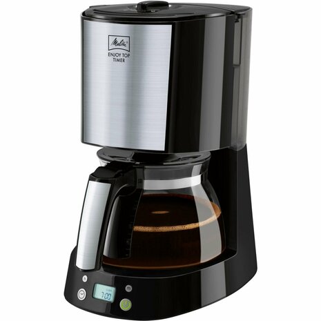 Melitta 1017-11 Enjoy Top Timer Koffiezetapparaat Zwart/RVS