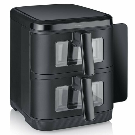 Severin Severin S-Fry Duo Stack Heteluchtfriteuse 2x5.5L 2800W Zwart