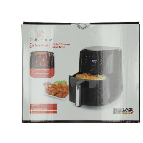 Daily Home Hetelucht Friteuse 6L Zwart