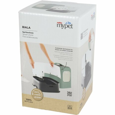 Rotho Biala Sproeischerm Kattenbak