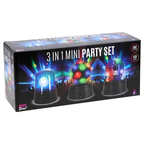 Party Time Mini Disco LED Lampen Set