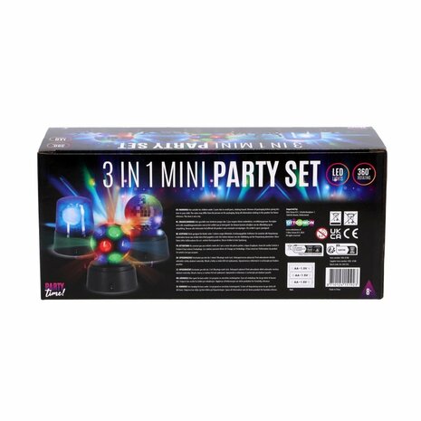 Party Time Mini Disco LED Lampen Set