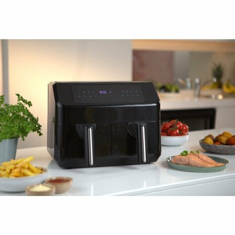 Emerio AF-130376.1 Dubbele Heteluchtfriteuse 2x3.6L 2400W Zwart