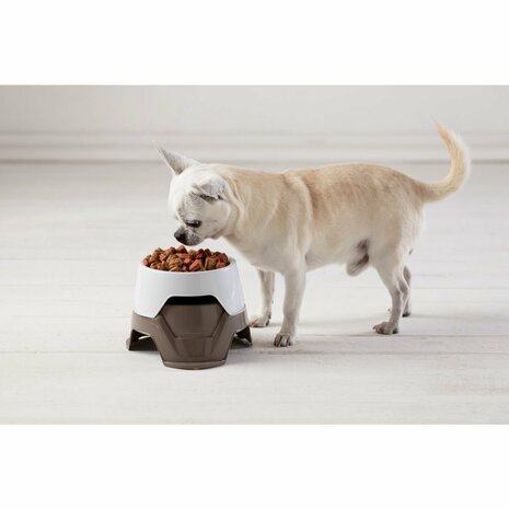 Bama Pet Voederbak Stapelbaar 19x10-13 cm Assorti