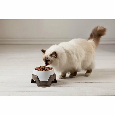 Bama Pet Voederbak Stapelbaar 19x10-13 cm Assorti