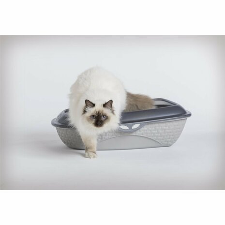 Bama Pet Sabbia Kattenbak 59.5x40.3x17.9 cm Grijs