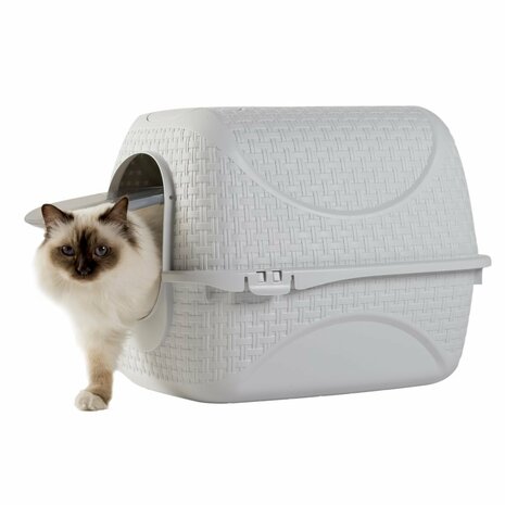 Bama Pet Kattenbak 41.8x50.5x39.6 cm Wit