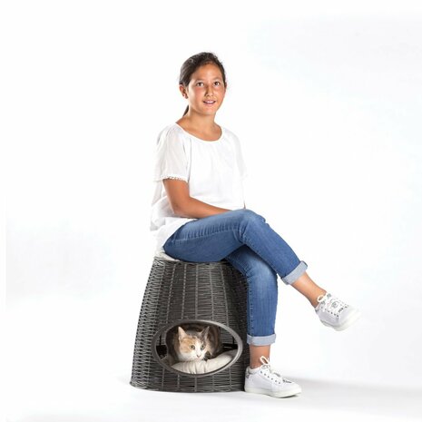 Bama Pet Pasha Dierenmand 52x50x46/55 cm Antraciet