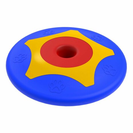 Bama Pet Trotto Disk Hondenspeelgoed 24.5x4.5 cm Blauw/Geel/Rood