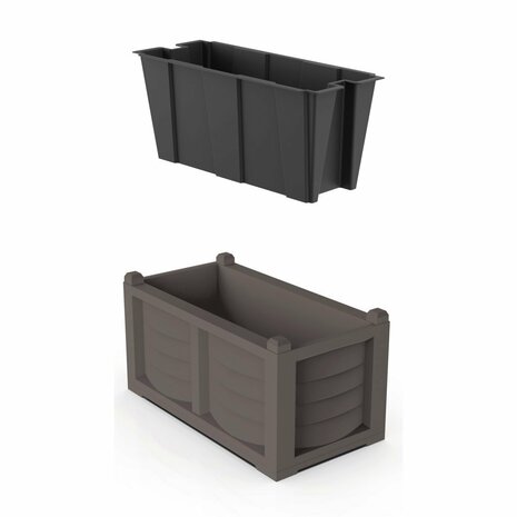 Bama Kit Arredo Plantenbak 80x42.5x42 cm Taupe