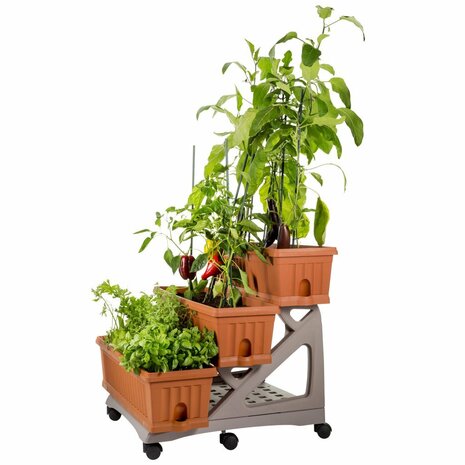 Bama Orto Di Kit Plantenbakken 80x74x73 cm Terracotta