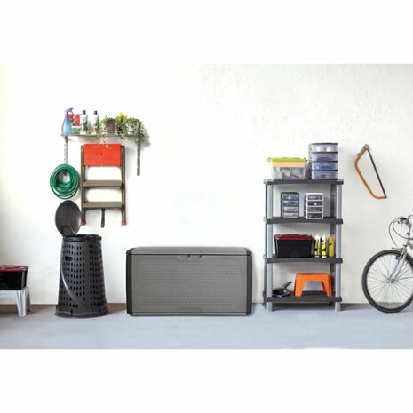 Bama Mettitutto Container 350L 122x56x63 cm Grijs/Antraciet