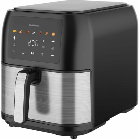 Inventum GF801HLDB Airfryer 8L 1700W Zwart/RVS