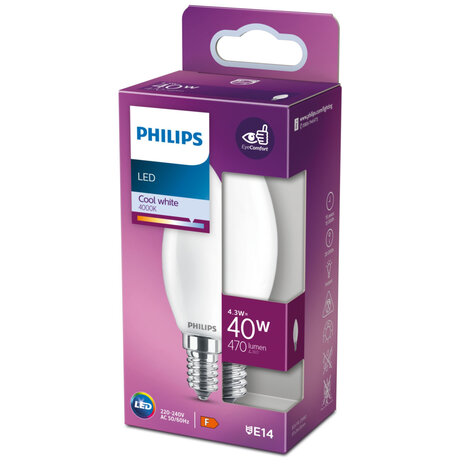 Philips Led Classic 40w E14 Cw B35 Fr Nd Rfsrt4 Verlichting