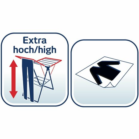 Leifheit 81472 Classic Droogrek 250 Flex 25 m Drooglengte Zwart