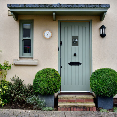 NeXtime NE-4302BR Buitenthermometer 22CM Metaal Bruine Lily