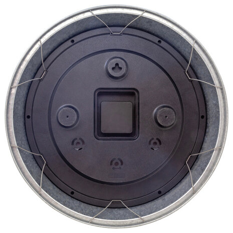 NeXtime NE-4304GA Buitenweerstationklok 40cm Metaal Gegalvaniseerd Tulip