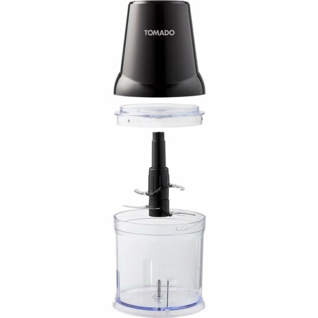 Tomado TCH2001B Hakmolen 400W Zwart/Transparant