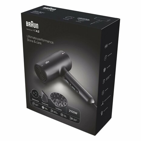 Braun HD4.2 F&ouml;hn 2100W Zwart