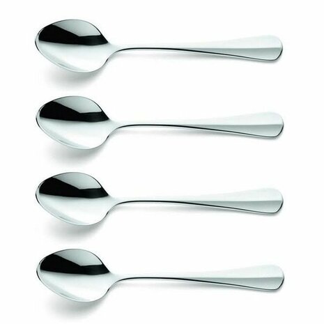Amefa Baguette Koffielepel 4 Stuks Zilver