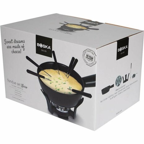 Boska Fondueset Nero 1.3L Zwart