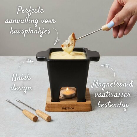 Boska Tapas Fondue Nero Zwart