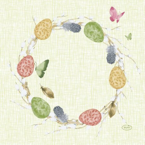 Duni 3-Laags Papieren Servetten Joyful Spring 33x33 cm 20 Stuks