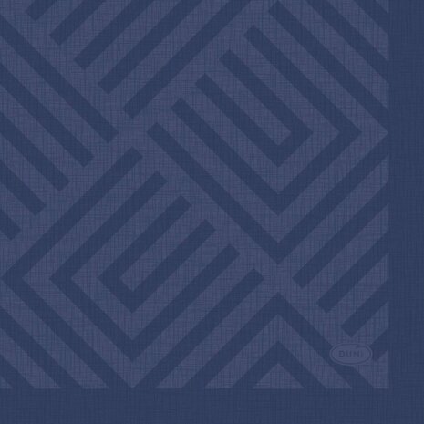 Duni 3-Laags Papieren Servetten Mosaic 24x24 cm 20 Stuks Donkerblauw