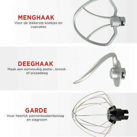 Bourgini Classic Kitchen Chef Keukenmachine Rood