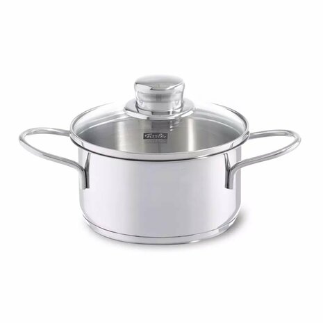Fissler Snacky Kookpan + Deksel 12 cm RVS/Glas