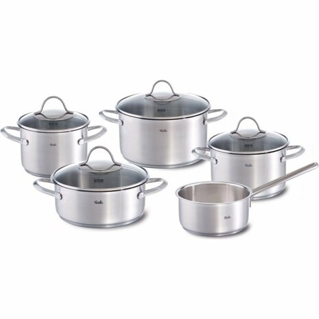 Fissler Palermo Pannenset 5-delig RVS/Glas