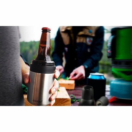 Asobu Fresh and Go Thermosbeker 0.33L Zwart/RVS