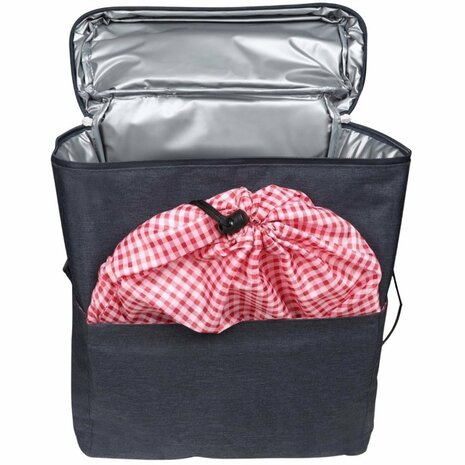 Toppoint Fietstas met Picknick Set 26x13x34 cm Donkerblauw