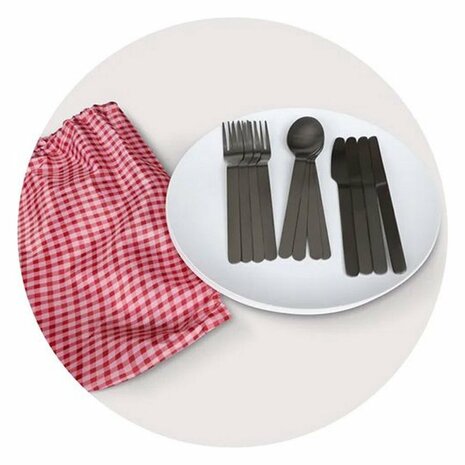 Toppoint Fietstas met Picknick Set 26x13x34 cm Donkerblauw